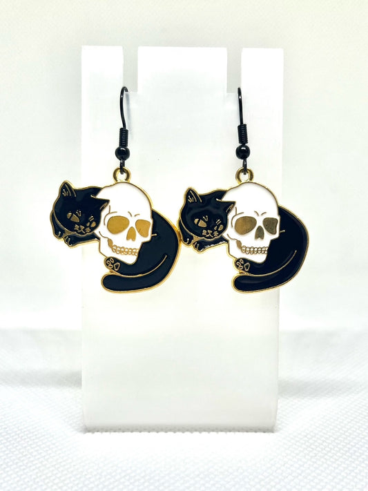 Meow Skull Earrings